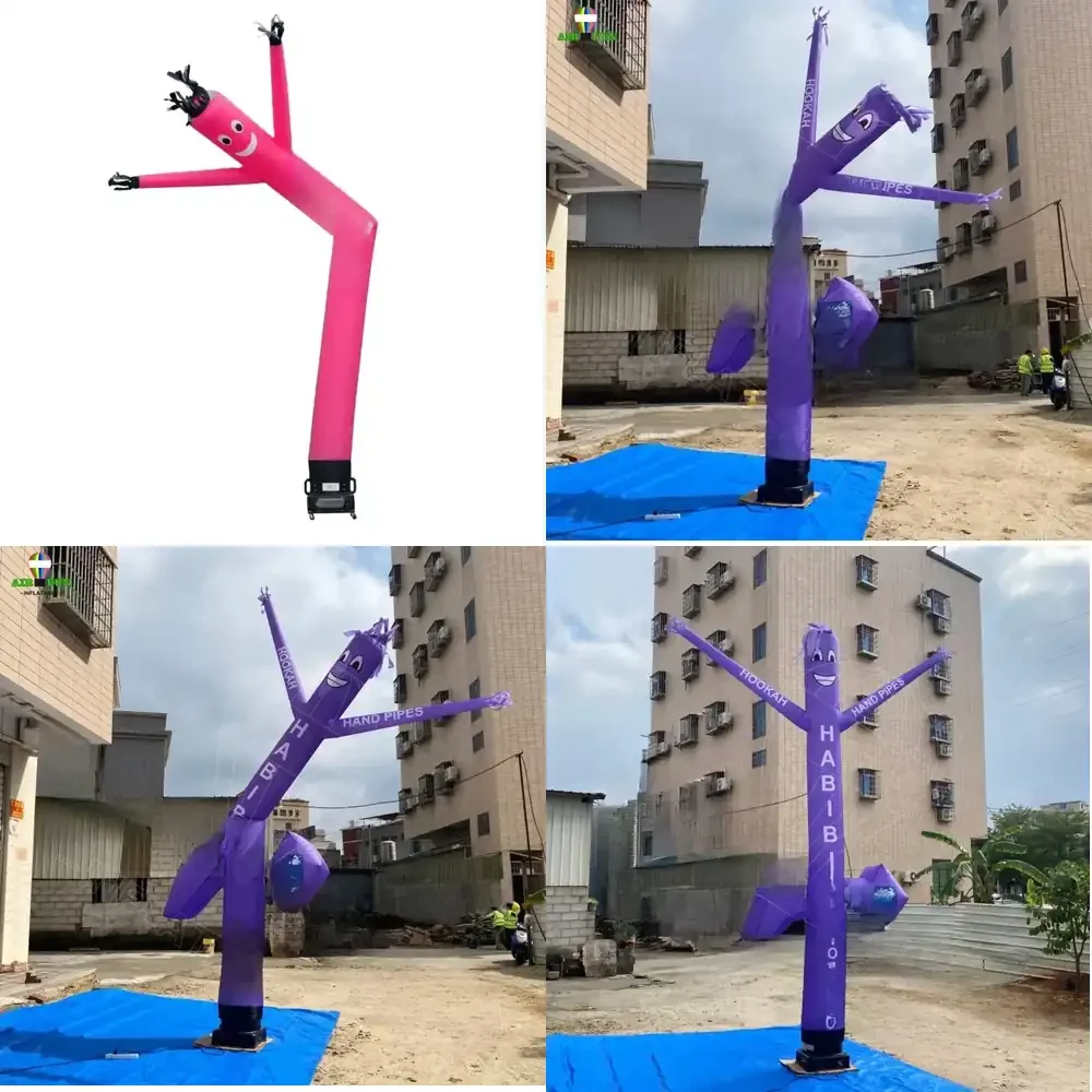 

2026 Outdoor Shop Commercial Inflatable Tube Man for Advertising Flying Puppet Waving Arm Aerial Dancer with Light For