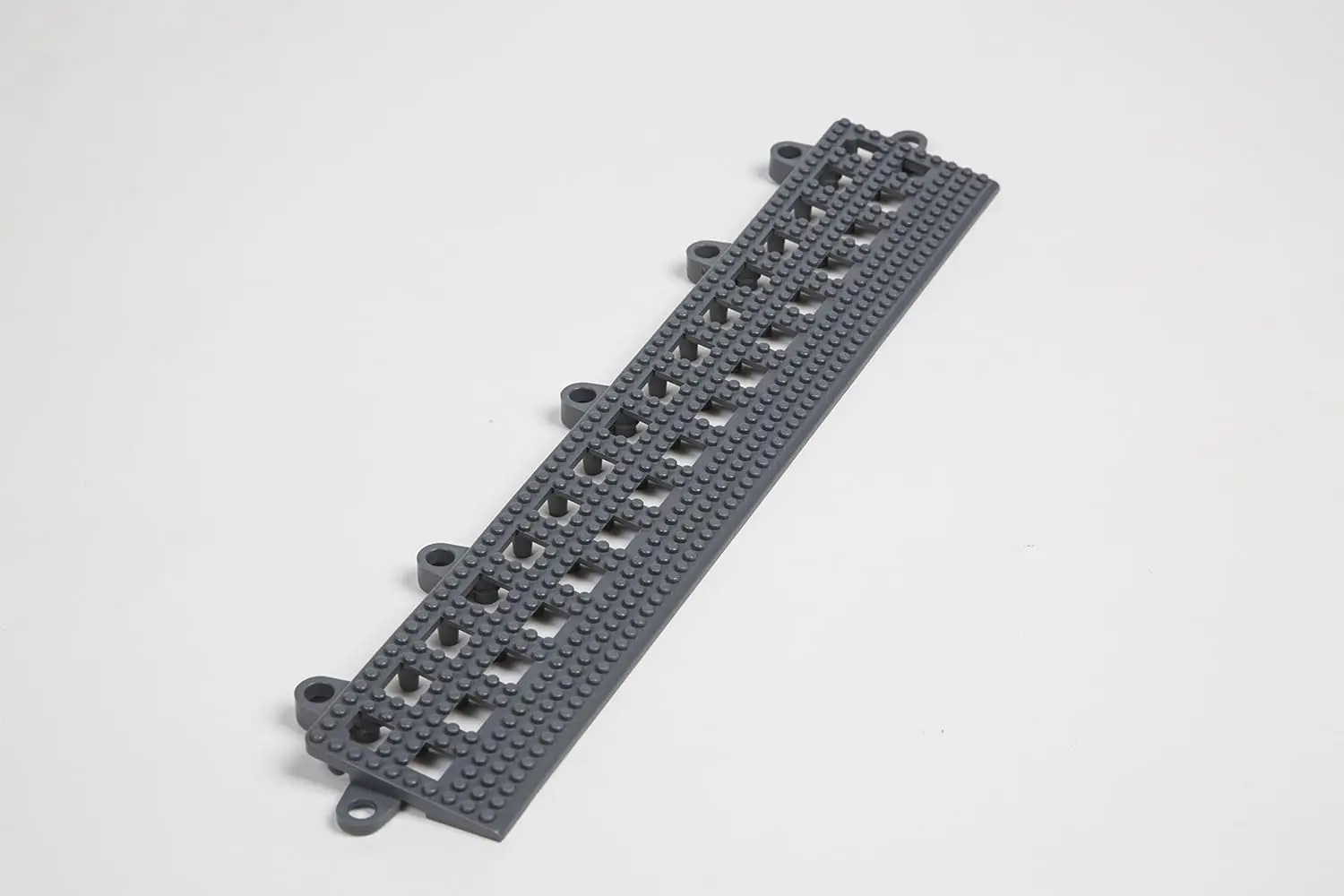 

Flexible Interlocking Beveled Edge Corner Trim for Patio Pool Deck Balcony Flooring 2x12in 2x2in 6-Pack Gray Custom