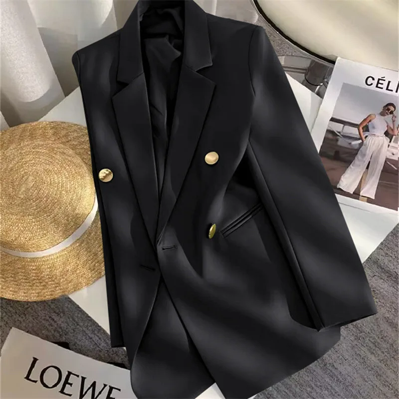 Small suit jacket spring autumn new fashion Korean version temperament loose college style suit women's blouse tide