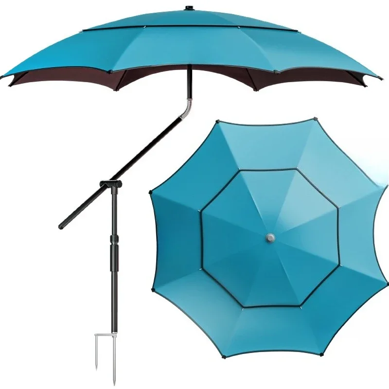 

Fishing umbrella Thickened vinyl sunscreen large umbrella New universal cane