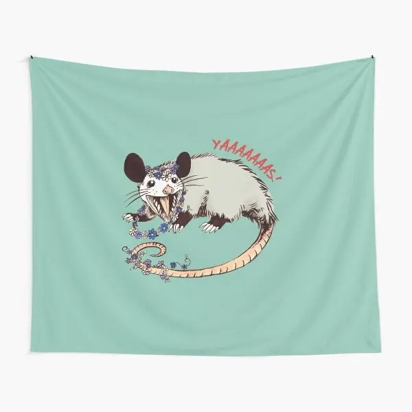 Daisy Chain Opossum Possum Yaaaas  Tapestry Room Home Towel Beautiful Bedspread Mat Blanket Bedroom Decor Hanging Art Wall