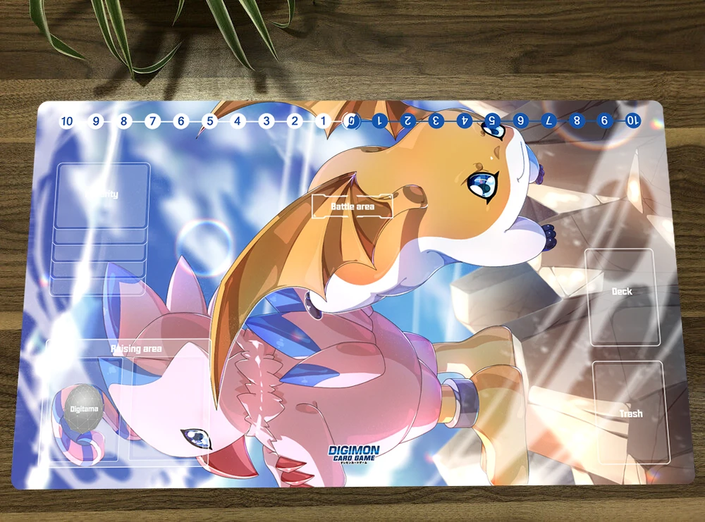 

Anime Digimon Duel Playmat Patamon DTCG TCG CCG Mat Trading Card Game Mat Mouse Pad Table Gaming Play Pad Free Bag