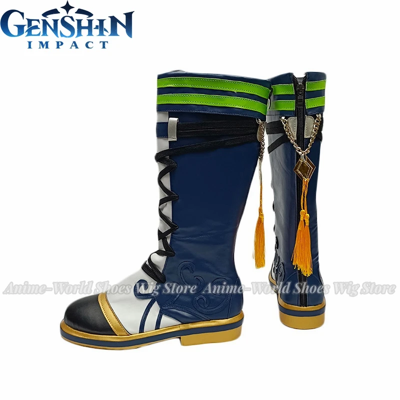 أنيمي Ti NaLi الأذن أحذية الأحذية اكسسوارات لعبة Genshin تأثير Tighnari الباروكات مقاومة للحرارة الاصطناعية الشعر لعبة دور تأثيري الباروكات