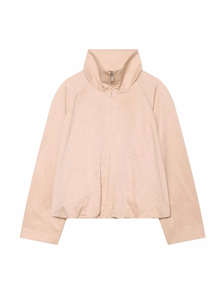 Women Fall Clothes For Women Napoleon Jacket Coat Double Row Buttons Cinched Short   Retro Metal  Lady Outerwear