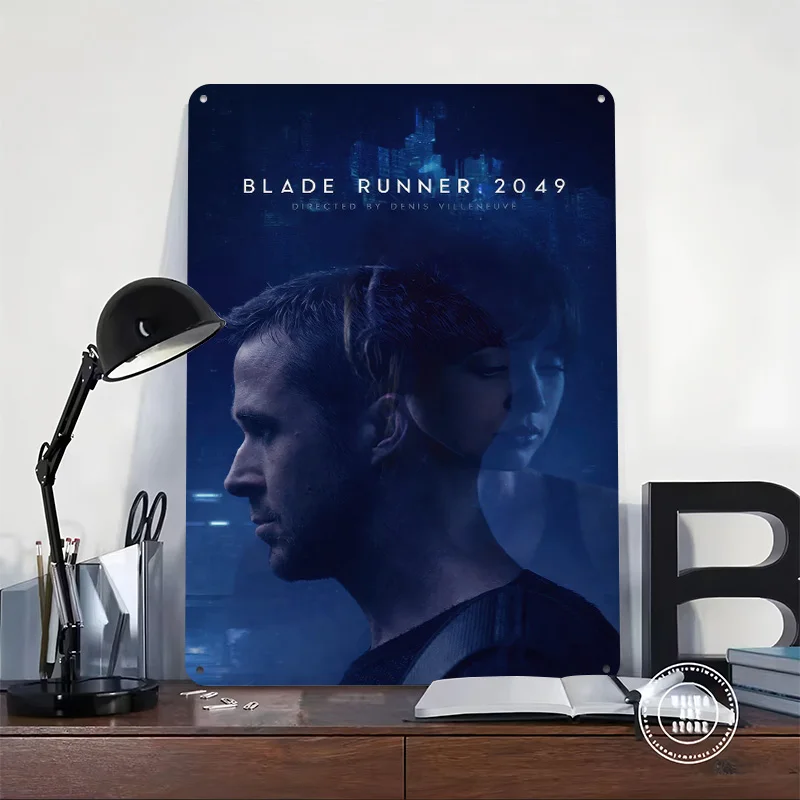 Blade Runner 2049 Movie Printing Poster Customized Retro Wall Art Vintage Metal Signs for Mancave Home Decoration Ornaments Room