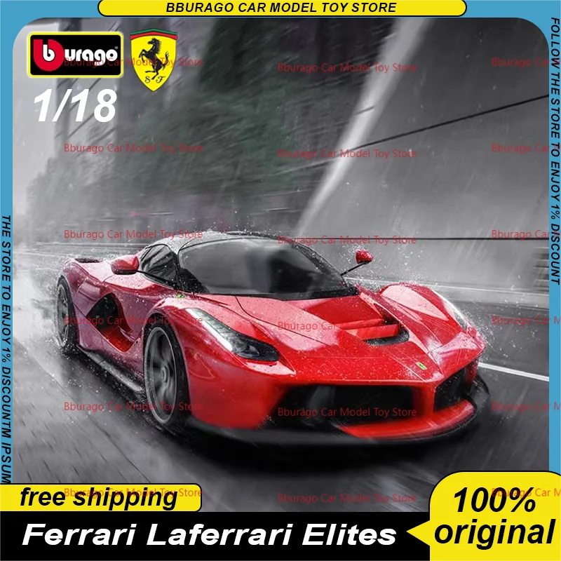 Bburago 1:18 Ferrari LaFerrari Elites Monza SP1 Rafa Model – Najlepszy model samochodu sportowego dla kolekcjonerów i dzieci
