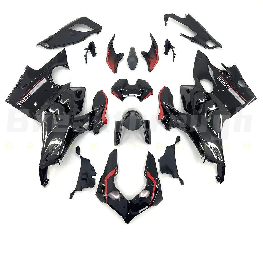 Suitable for Ducati Panigale V4 V4S/V4R 2018 2019 2020 2021 2022 Motorcycle Black and Red Body Fairing Modification Kit