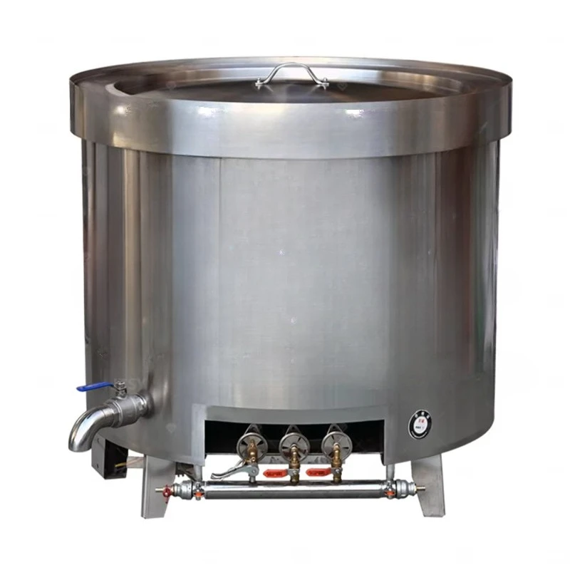 Large commercial stainless steel braised beef boiler electric cooking broth tank