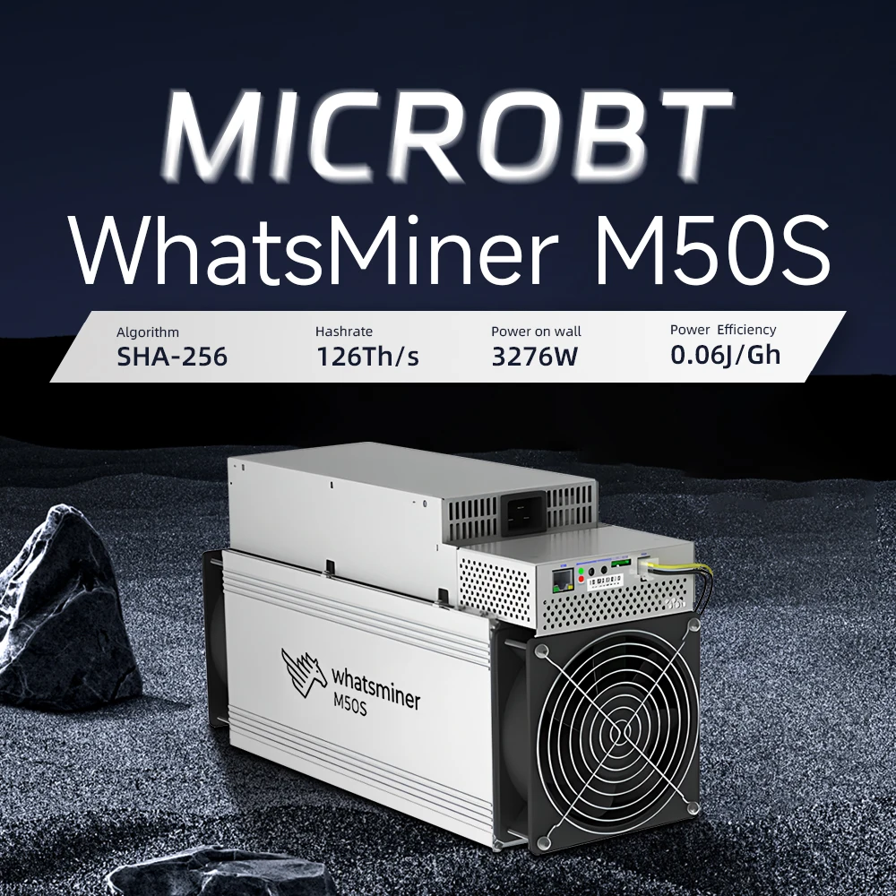 Brand New MicroBT Whatsminer M50S 134T 126T BTC Miner Bitcoin Coin Asic Miner Crypto Mining Machines with PSU