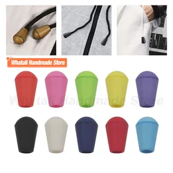 50pcs Colorful Plastic Cord Ends Bell Stopper With Lid Lock Toggle Clip Paracord Sportswear Shoelace Clothes Bag Accessories