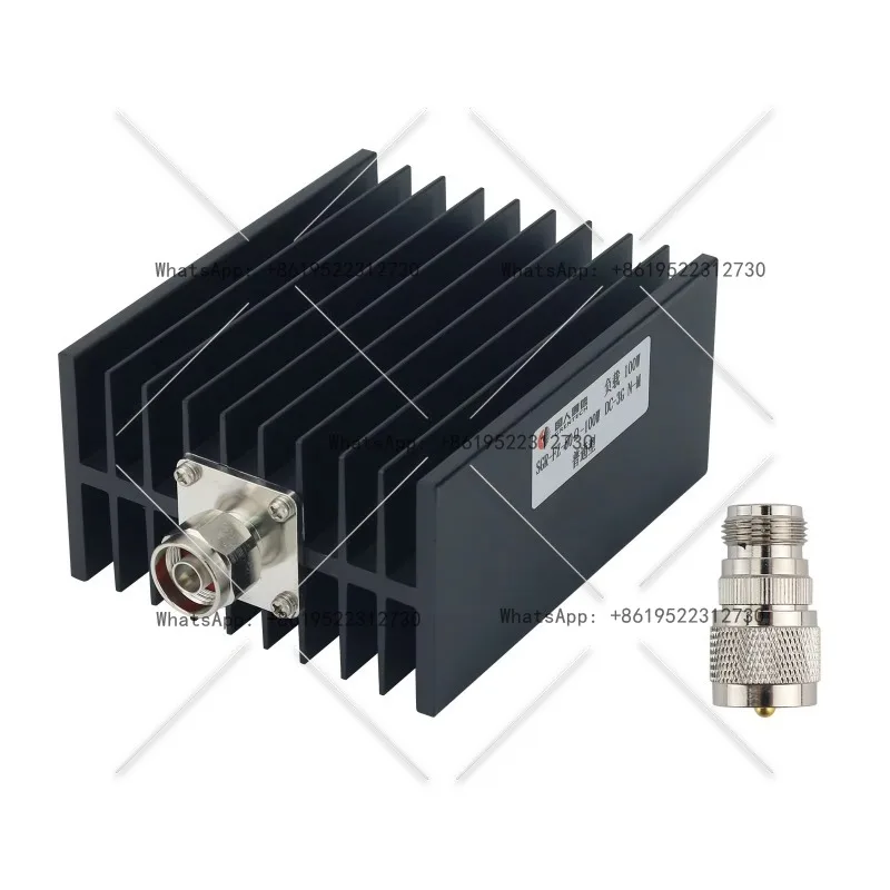 Carga virtual RF de 100 vatios para walkie-talkies de DC-3GHz y radios de onda corta de 50 ohmios con conectores n-m para compo de telecomunicaciones
