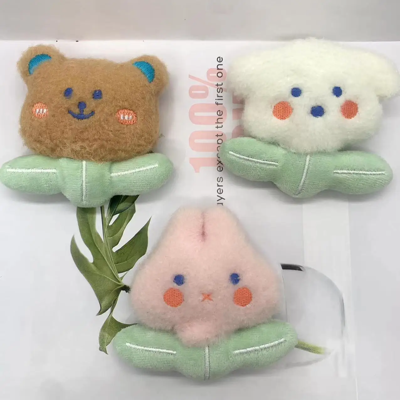 100pcs/lot Wholesale Plush Animal Doll Toy Cartoon Accessories Bear Rabbit Brooch Bags Stuffed,Deposit First to Get Discount muc