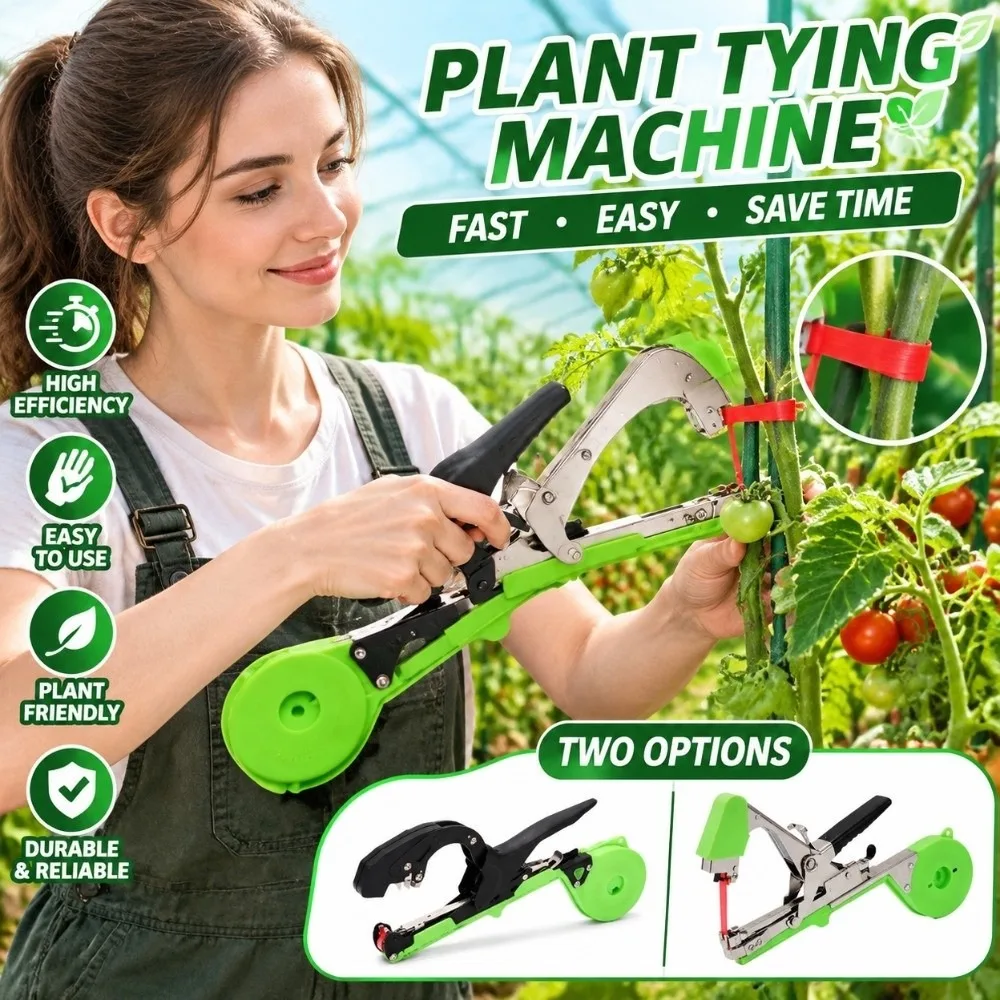Durable Widened Clamp Plant Tying Machine Fast Tying No Jamming Tapener Garden Tape Tool Branch Binder Plants