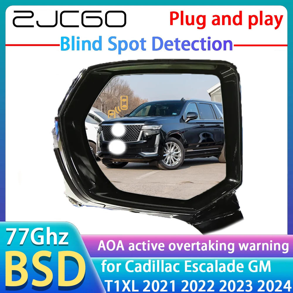 

77GHz Radar Detector BSD Blind Spot Detective Alert Mirror Assistance Accessories For Cadillac Escalade GM T1XL 2021~2024