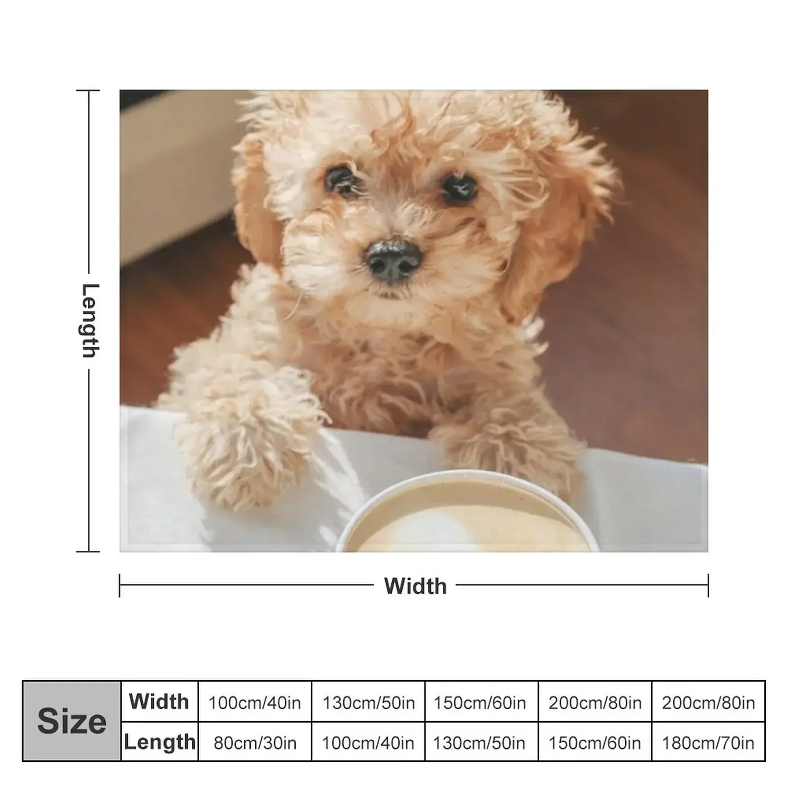 Cute Dog cockapoo Coffee Design Throw Blanket valentine gift ideas Summer Blankets Sofas Of Decoration Blankets