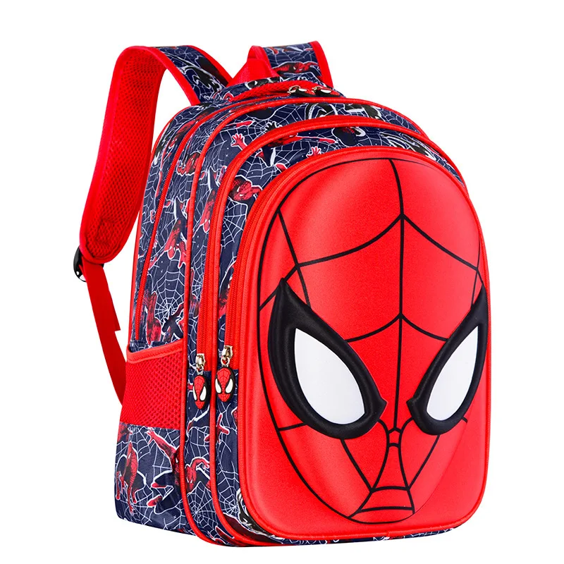 Marvel Student School Bags para meninos e meninas, Spider Man Mochilas, Cartoon Printing, Pacotes de Ombro, Impermeável, Crianças, Crianças