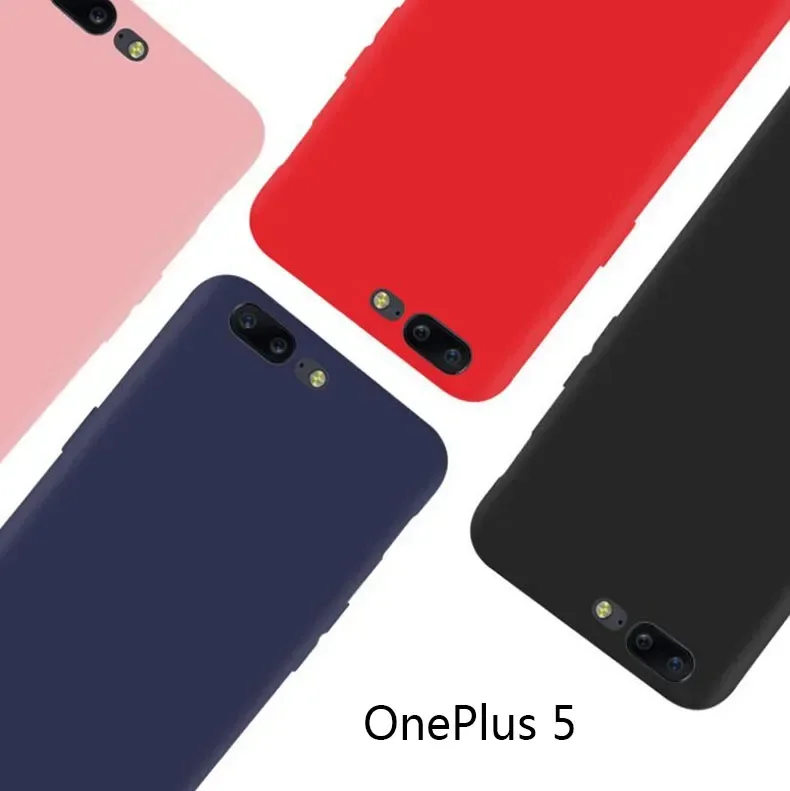 حافظة واقية فائقة النحافة من Oneplus 5 ، بلون ثابت ، لون غير لامع ، لـ oneplus 5 ، oneplus5 ، one plus 5 ، a5000