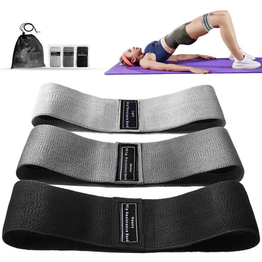 Stoffwiderstand Hüfte Booty Bands Gesäß Oberschenkel Elastische Trainingsbänder Squat Circle Stretch Fitness Streifen Schlaufen Yoga Gym Ausrüstung