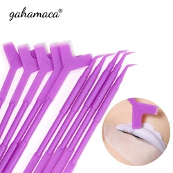 10Pcs Plastic Multifunction Mini Y Shape Comb False Eyelash Lifting Curler Brush for Lash Extension Tools