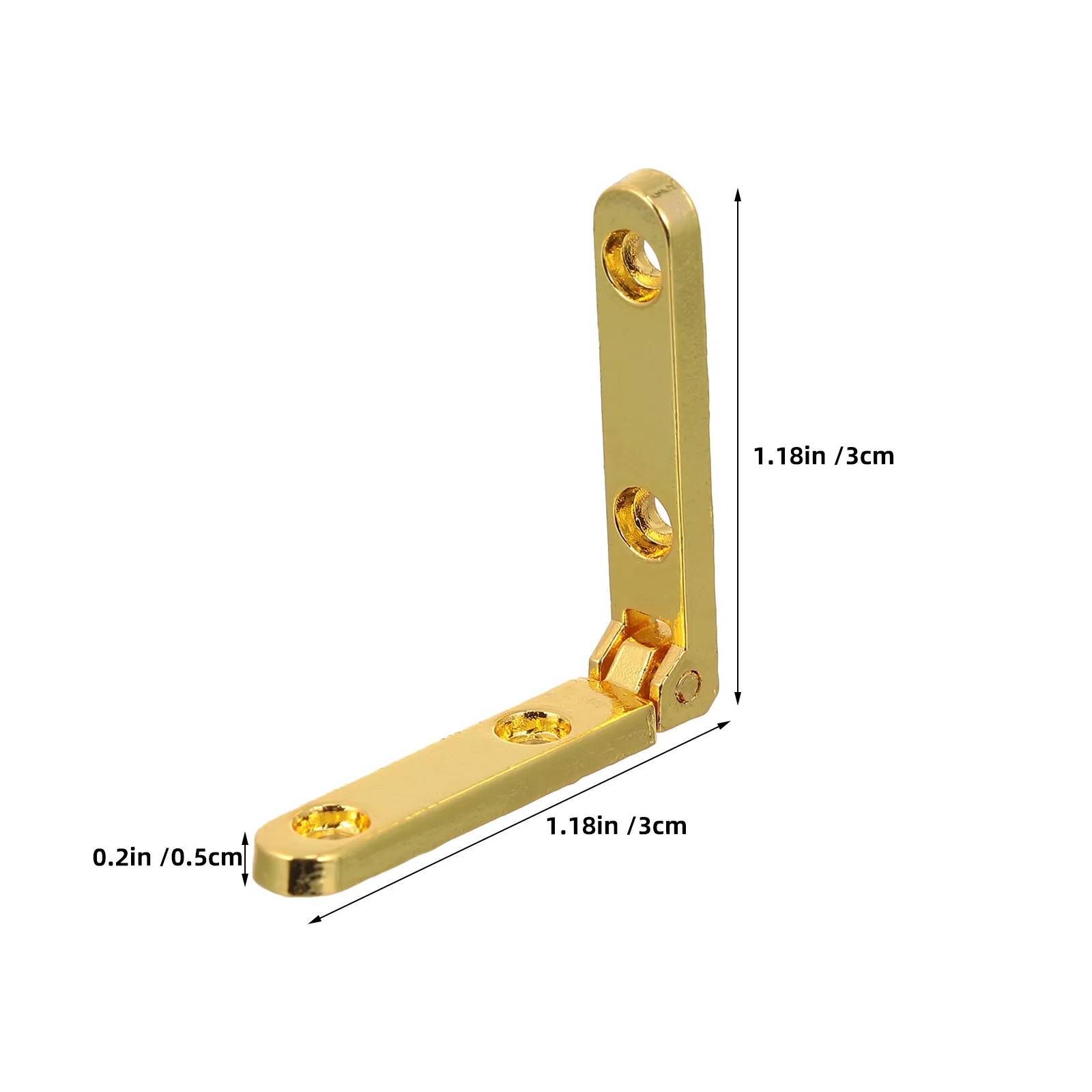 14Pcs Small Retro Jewelry Box Hinges Zinc Alloy Decorative Hinges 90 Degree Cabinet Hardware for Wooden Furniture Crafts