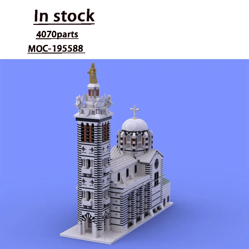MOC-195588 مدينة جيودا كاتدرائية عرض الشارع اللبنات نموذج، 4070 أجزاء، الكبار، الأولاد، لعبة عيد ميلاد الأطفال هدية #1