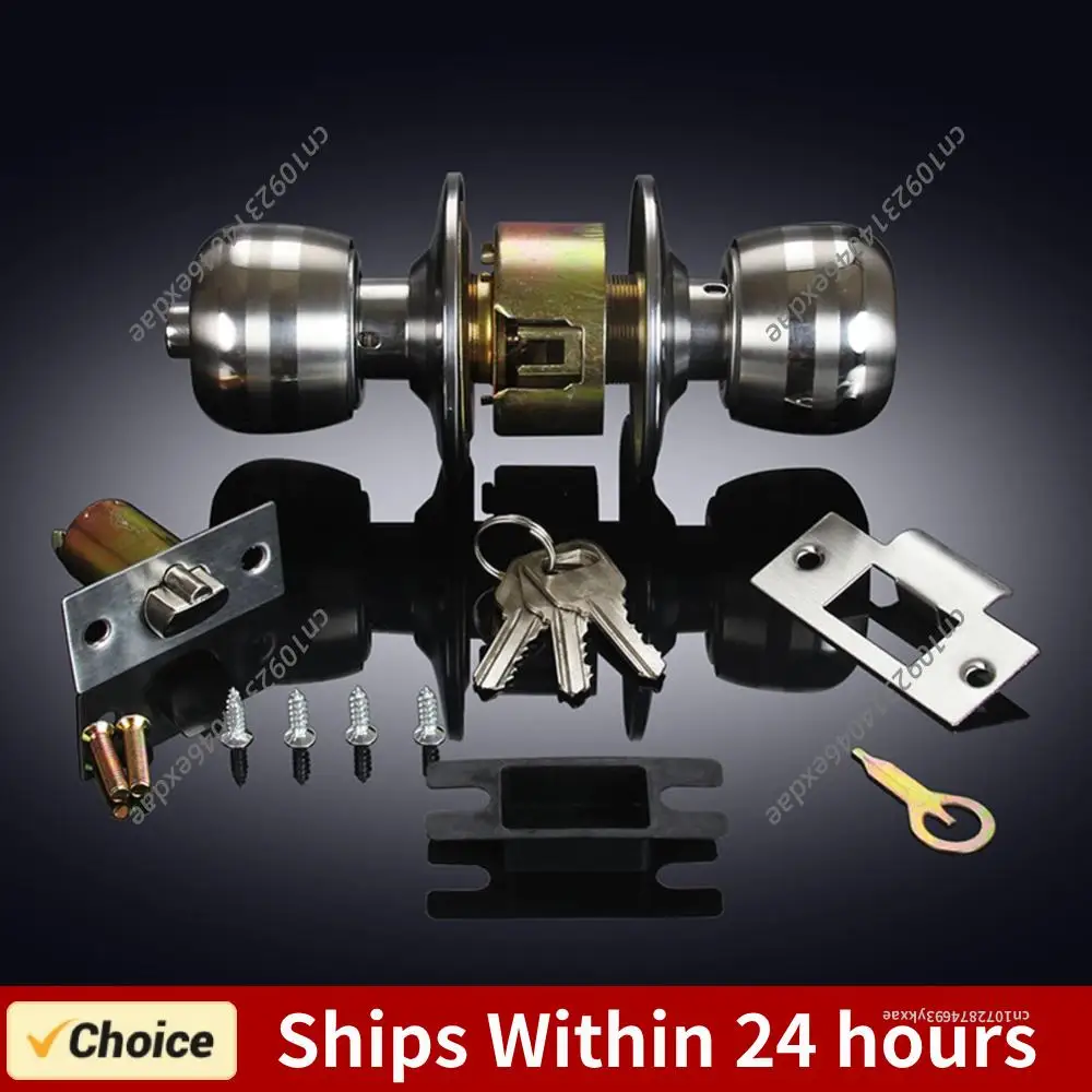 

Дверная ручка с замком из нержавеющей стали для входных и межкомнатных дверей, для спальни и ванной комнаты