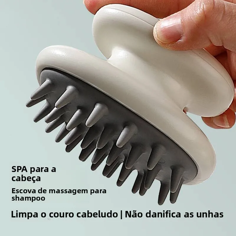 快適なシリコーンヘアブラシ男性用子供頭皮洗浄フォームマッサージツールプロのヘアコーム抗かゆみバス用品