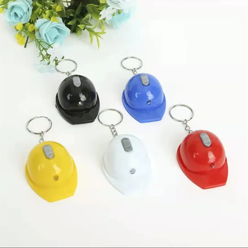 

New Helmet Keychains Bottle Opener Beer Knock LED Illuminated Keychain Event Holiday Creative Practical Keychain Jewelry Gift