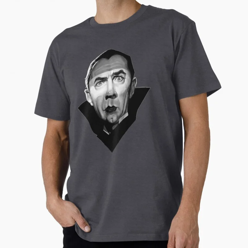 Dracula Bela Lugosi Satire 80s Gothic Horror Vampire Scary Halloween Gift T shirt Large size Tops 100% cotton printed Clothes