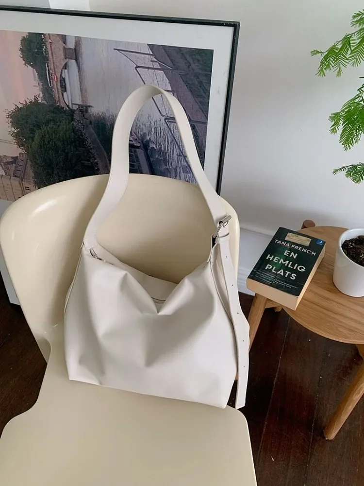

Foufurieux Spring Large Capacity Casual Crossbody Bags Solid Color Soft Travel Messenger Travel Bag Women Fashion Shoulder Bags