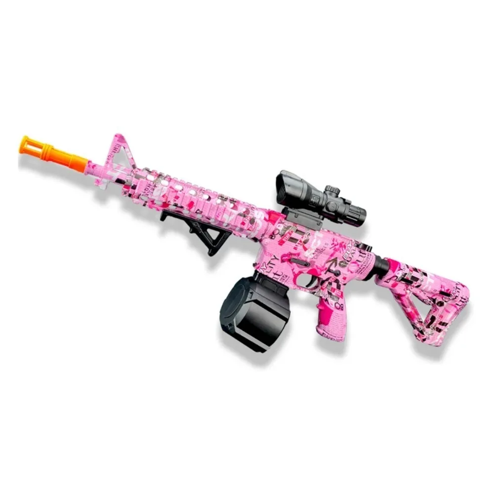 M416 bola elétrica blaster modo manual/automático arma de brinquedo adequado jogos de tiro ao ar livre para crianças halloween, presentes de natal