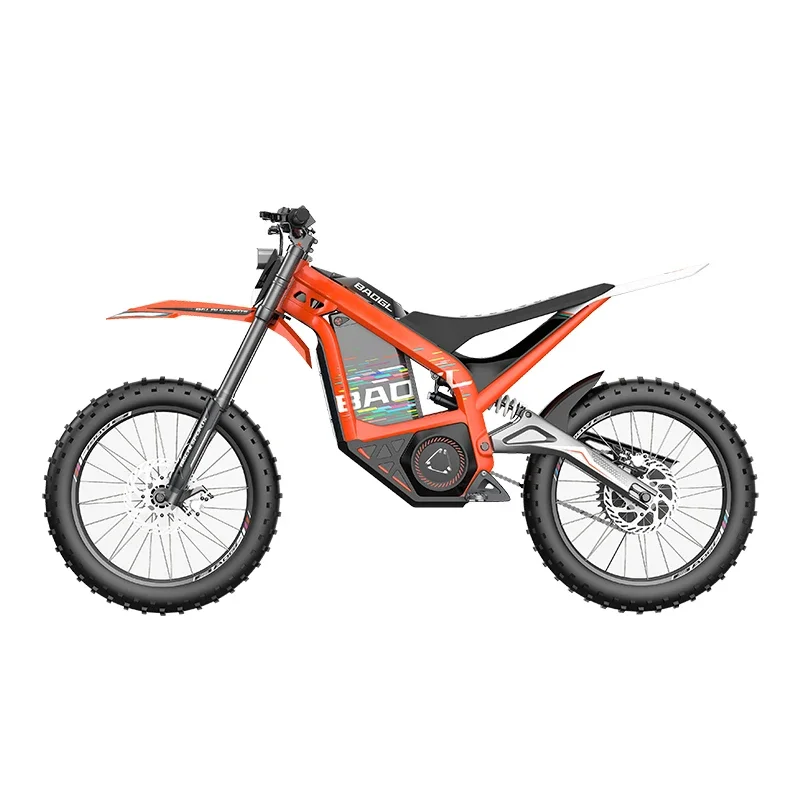 Motocicleta elétrica Dirt Bike com pedais para adultos, estilo popular, EUA e UE, 3000W