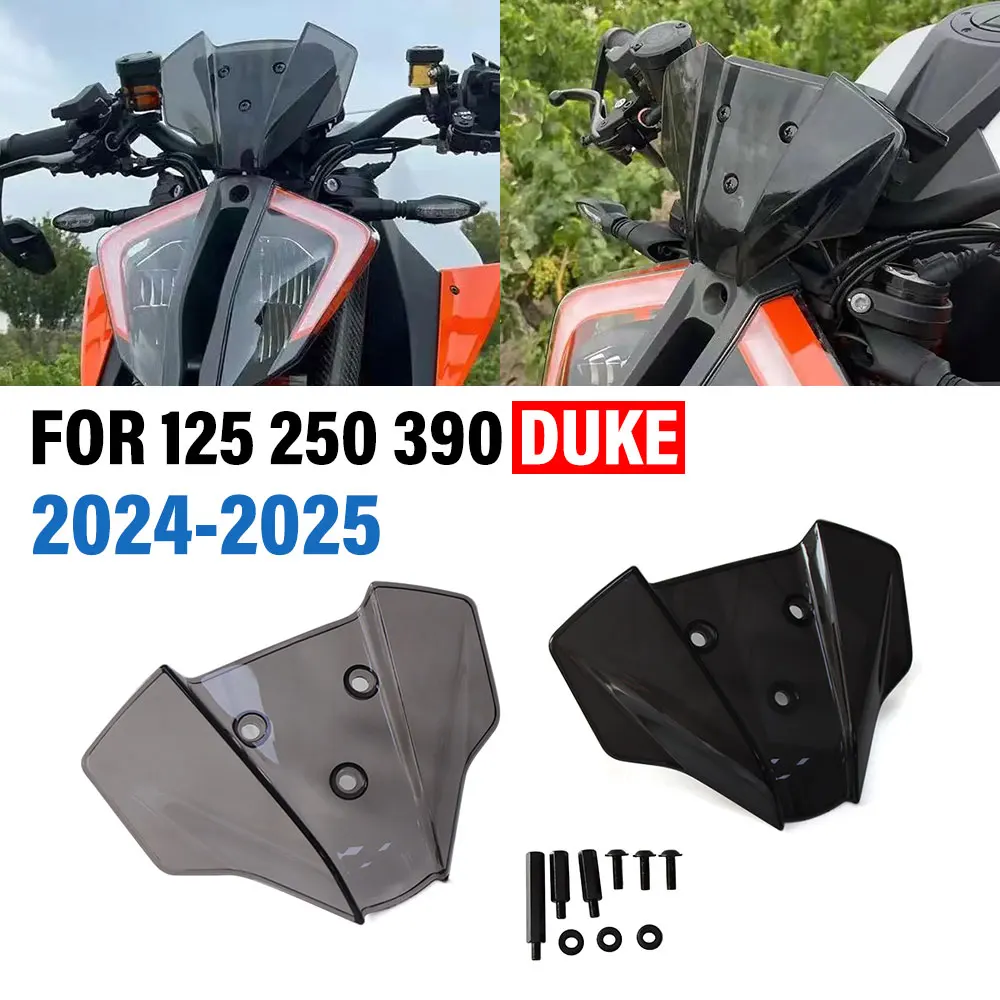 

ДЛЯ 125 DUKE 250 DUKE 390 DUKE 2024-2025 1290 SUPER DUKE R Защита переднего лобового стекла мотоцикла, дефлектор ветра, обтекатель лобового стекла