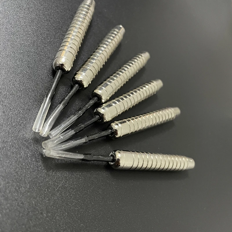 Darts 12 pcs uniquely shaped dart pins 20g/0.7-ounce iron material, electroplated dart accessories black steel tips