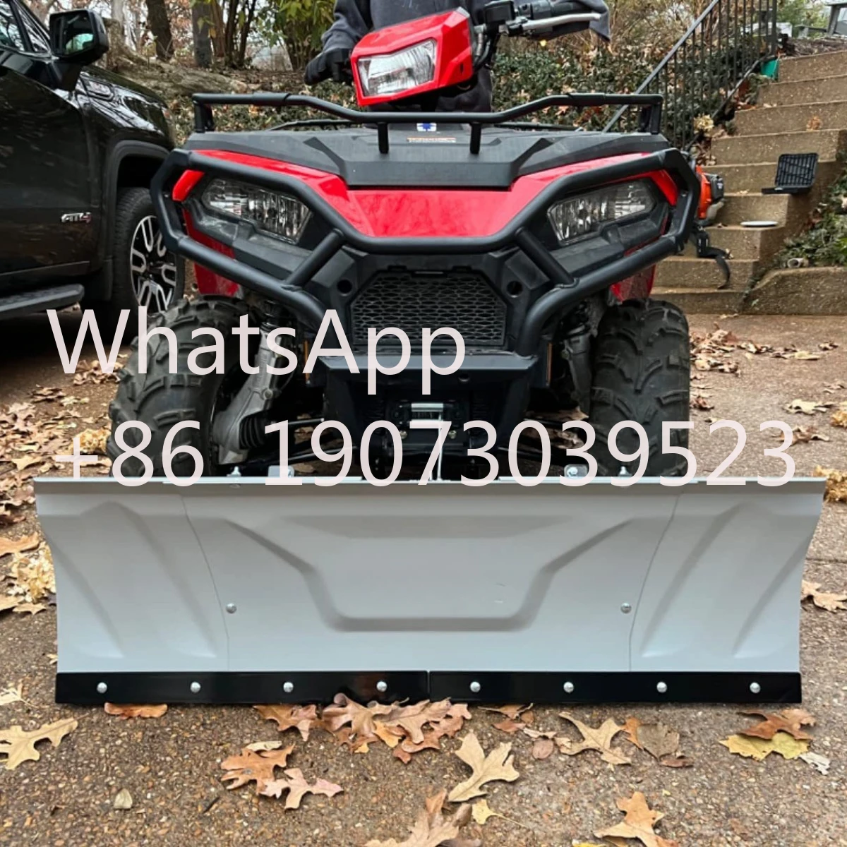 AVT ATV, snowplow bucket, plow