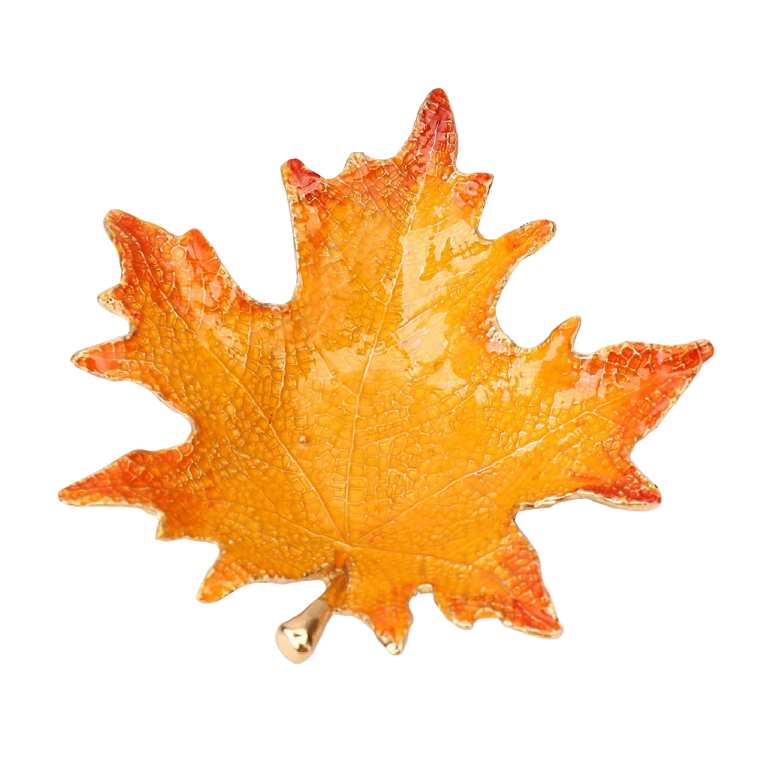 Metal Jewelry Tray Jewellery Holder Maple Leaf Trinket Plate Storage Display Tray Storage Dish