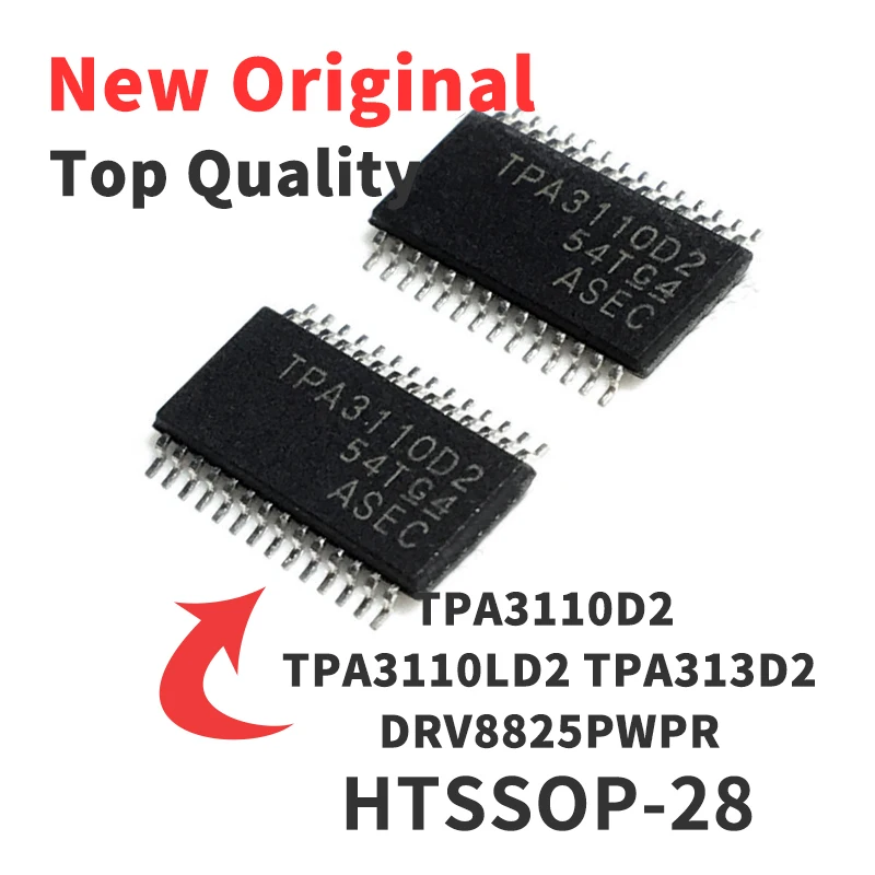 1 Piece TPA3110D2 D2PWPR TPA3110LD2 LD2PWPR TPA3113D2 DRV8825PWPR HTSSOP28 Chip IC Original New