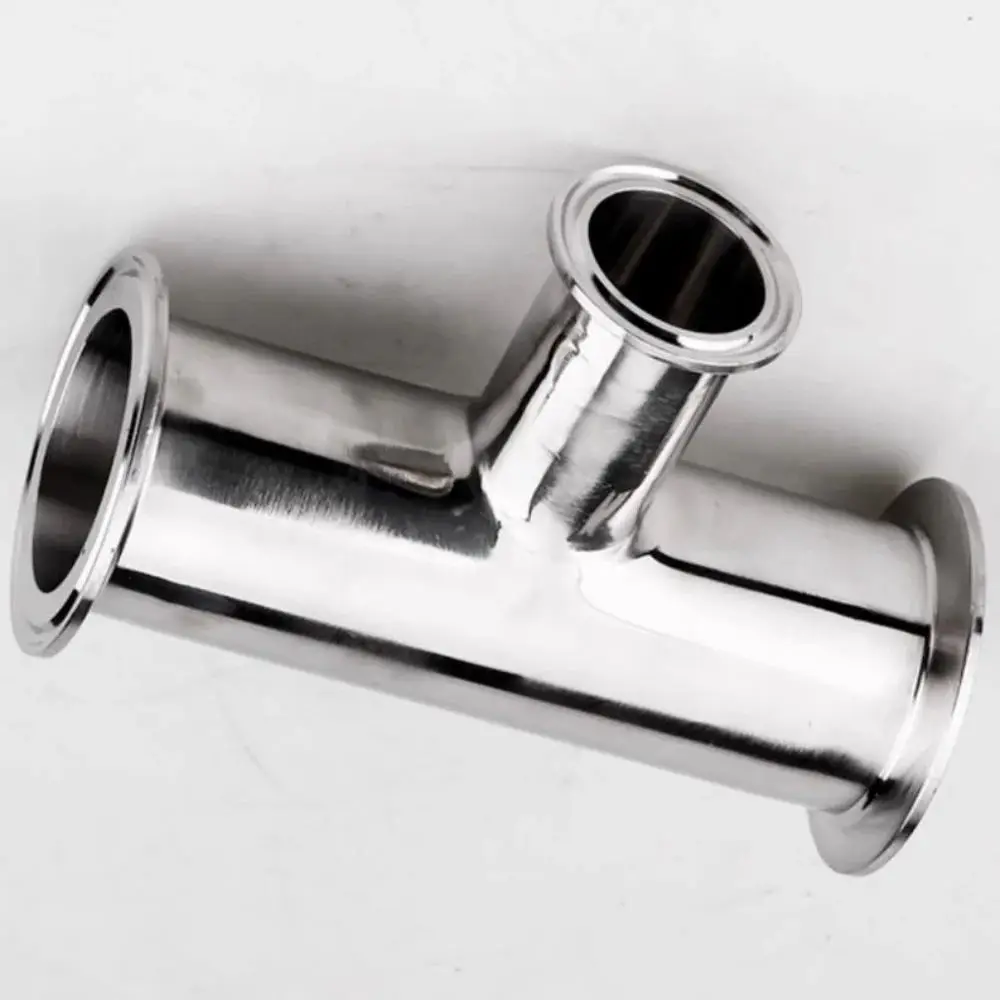 

Clamp Φ89mm OD 106X91mm Reducing Tee Stainless Steel 304 Sanitary Reducing Tee,Food Grade T-Type Fitting,Variable Three-Way