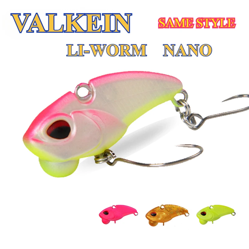 LURETV Japan VALKEIN Li-Worm SAME STYLE 3.6g Submerged Vib Stream Bait Rainbow Trout Insect Fish