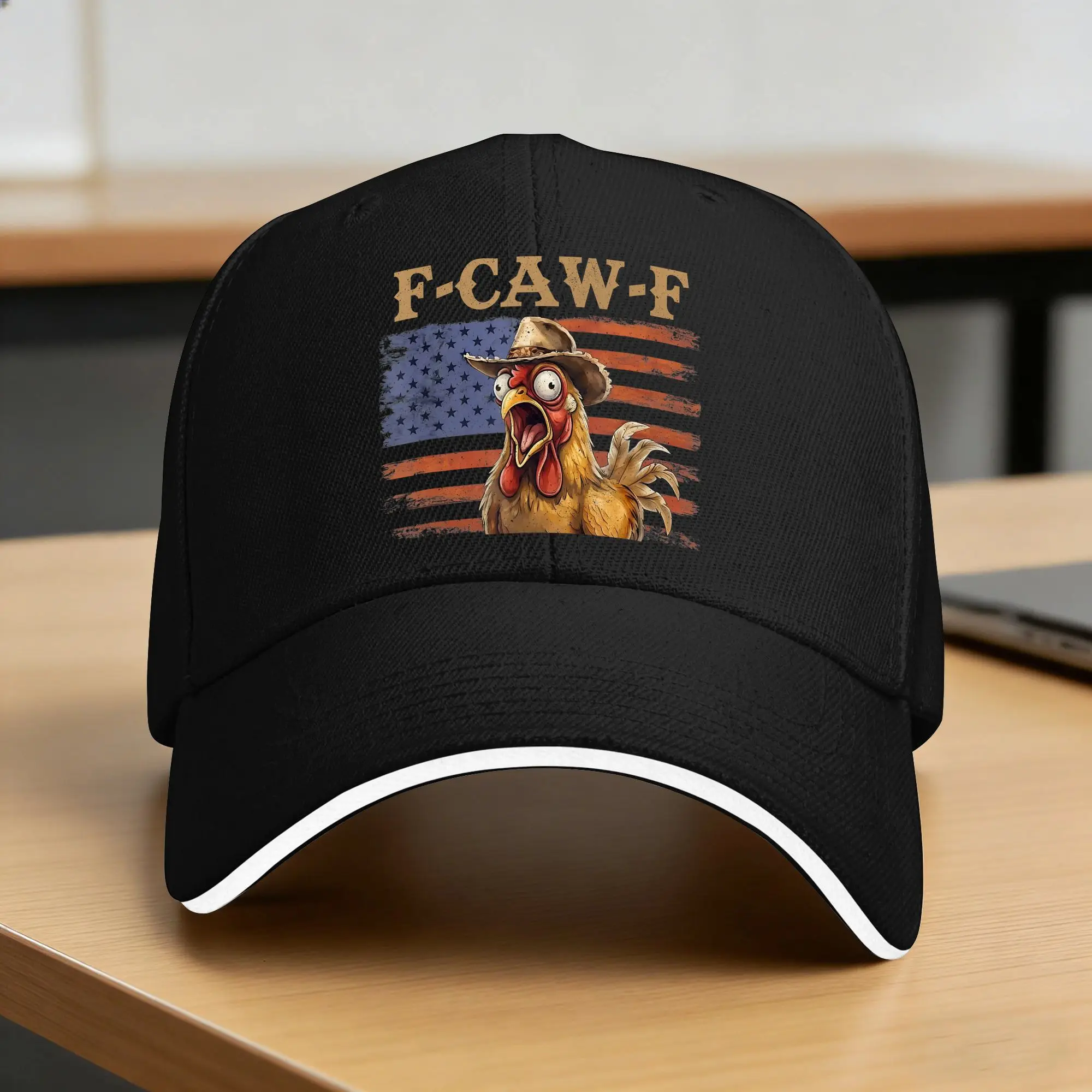 F Caw F Rooster Funny Bird Chicken Whisperer Fawk Casual Baseball Cap Summer  Trucker Hat Sun Cap Couple Fashion Baseball Caps