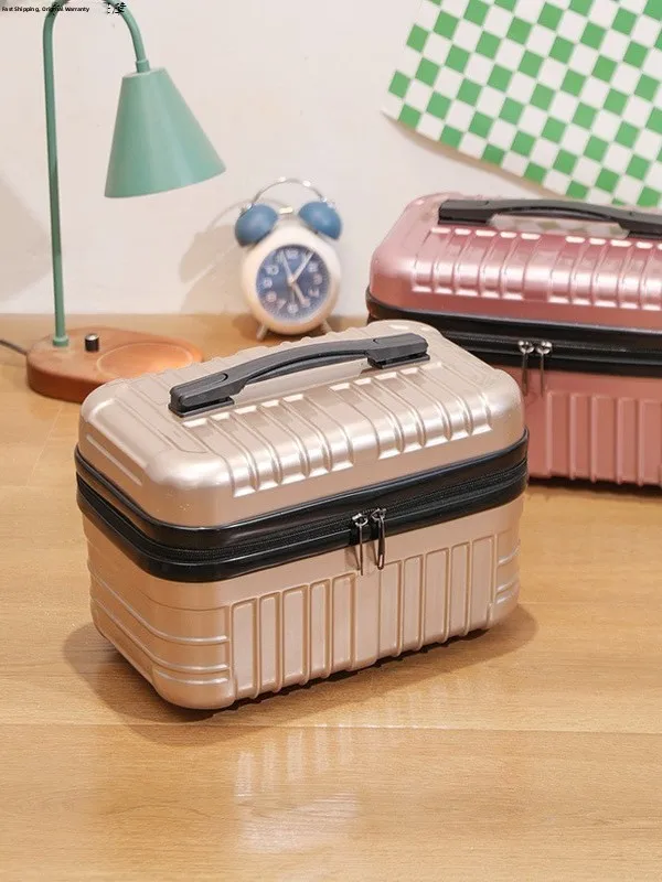 

Большая женская портативная косметичка-органайзер на 4 дюйма с магнитной застежкой и кодовым замком для повседневного использования