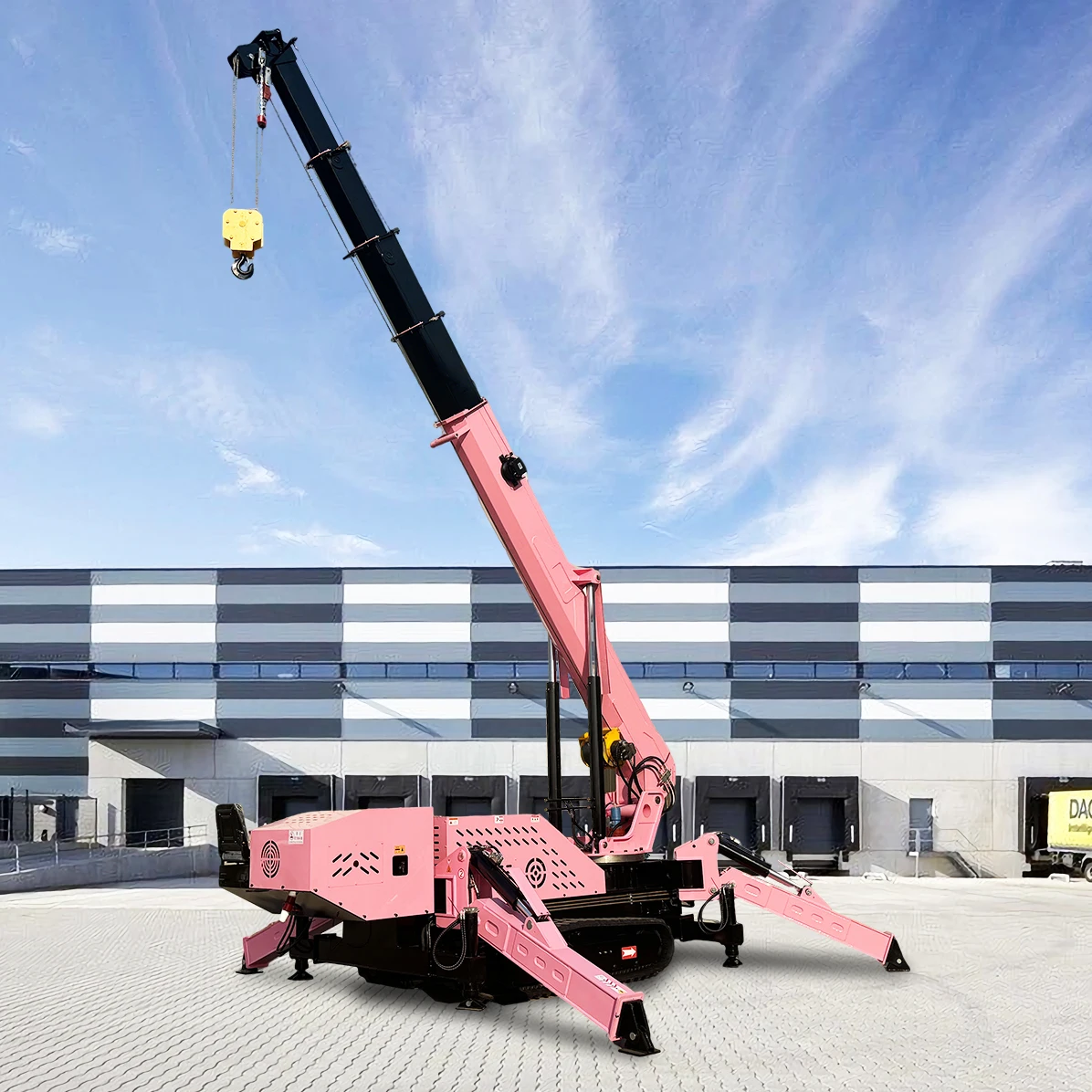 5T 8T 12T Crawler Spider Crane EPA Engine Electric Tracked Spider Crane for Construction Site Professional Lifting Machine