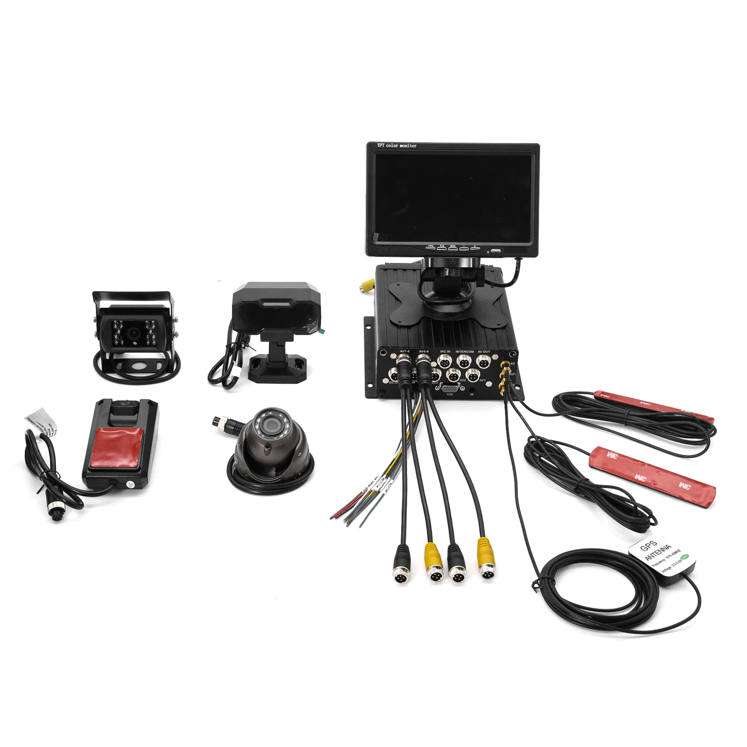 

FL & OEM AI MDVR ADAS DMS Предупреждение о вперед и столкновении автомобиля Драйвер Предупреждение усталости Мобильный видеорегистратор с системой управления автопарком 4G GPS