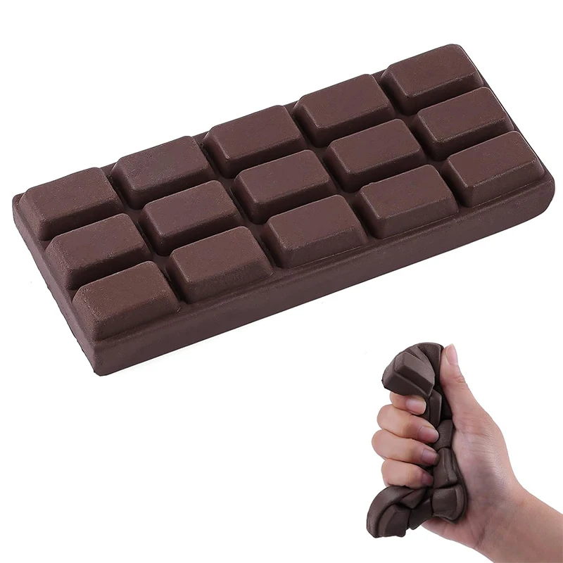 Juguetes Antiestrés de Chocolate, Bolas de Chocolate Moldeables de Rebote Lento, Juguete Antiestrés para Adultos