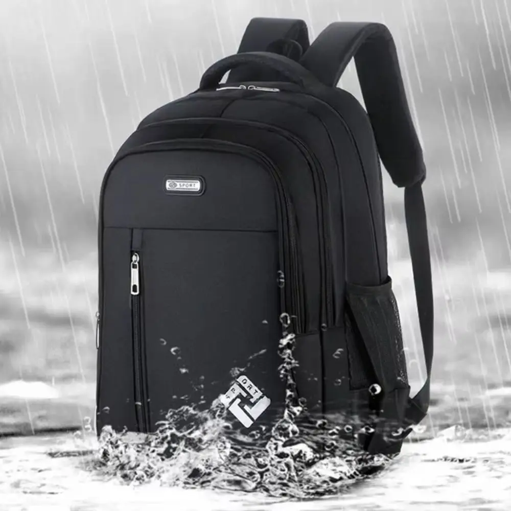 Multifunctional Business Notebook Backpack Large Capacity Waterproof Men's Backbag with USB Charging Port Wear-resistant