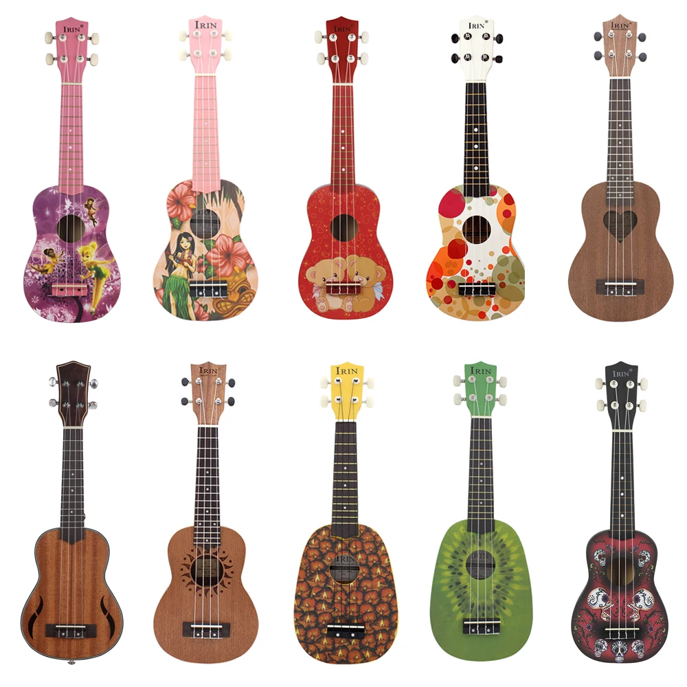 

21 Inch 4 Strings Ukulele Guitar Full Kits Acoustic Colorful Hawaii Guitar Guitarra Instrument for Children and Music Beginner