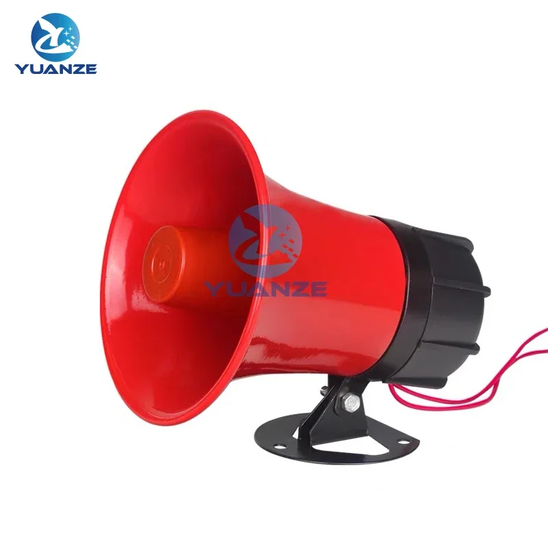 

NEW 120 high decibel alarm industrial 12V 24V 220V alarm horn 30W factory metal horn high power anti-theft alarm