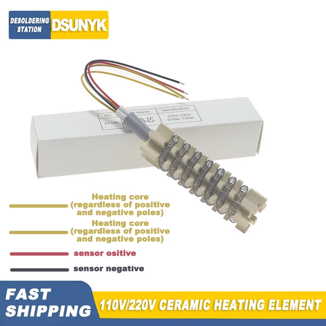 220 V/110 V Pistolet na gorące powietrze Element grzejny Ceramiczny rdzeń grzejny do 8586 858 858D 8858 8586D Opalarka Naprawa lutowania