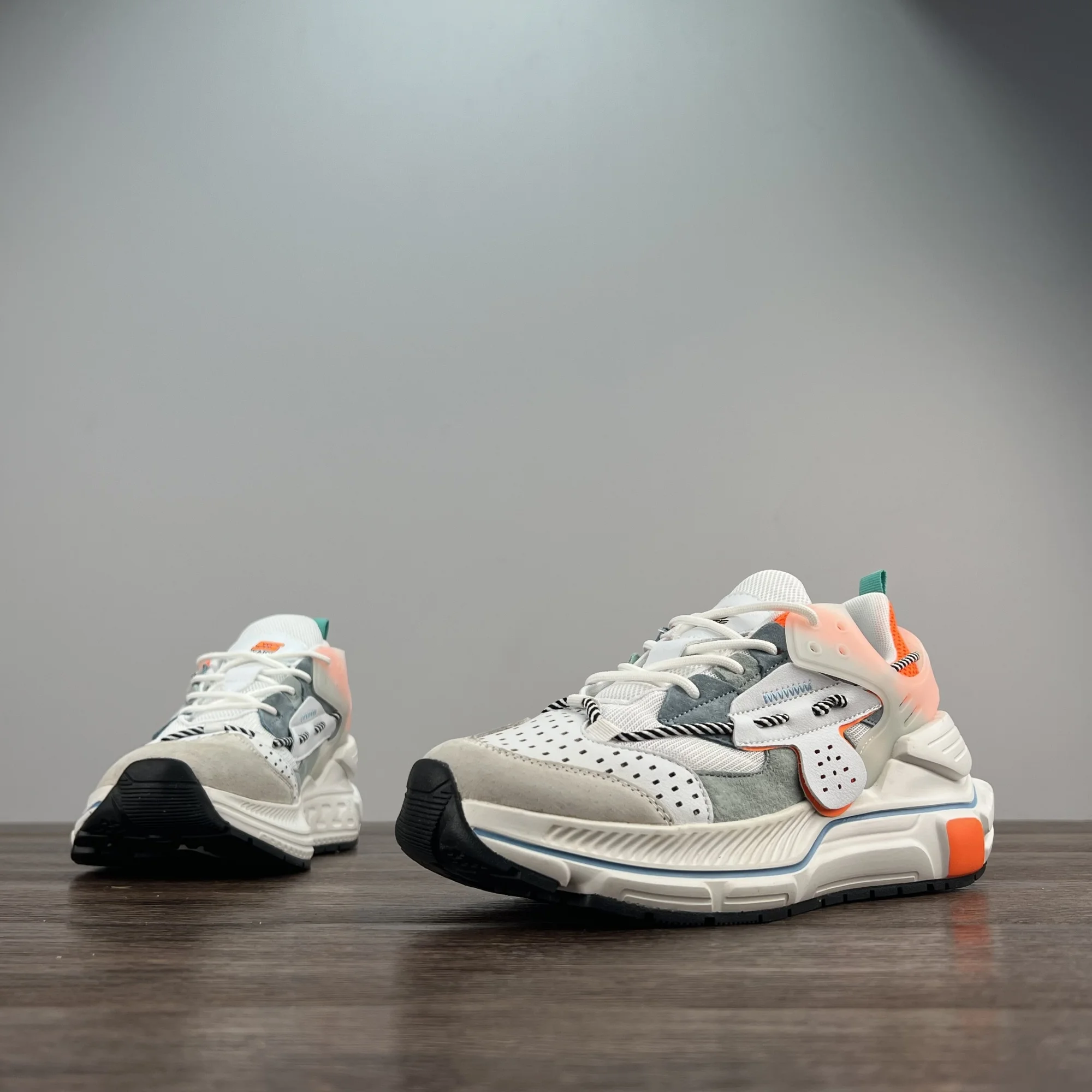 

Мужские повседневные кожаные кроссовки для занятий спортом на открытом воздухе, весенне-осенние кроссовки Thi Bot, универсальные медленные кроссовки Running oes для папы