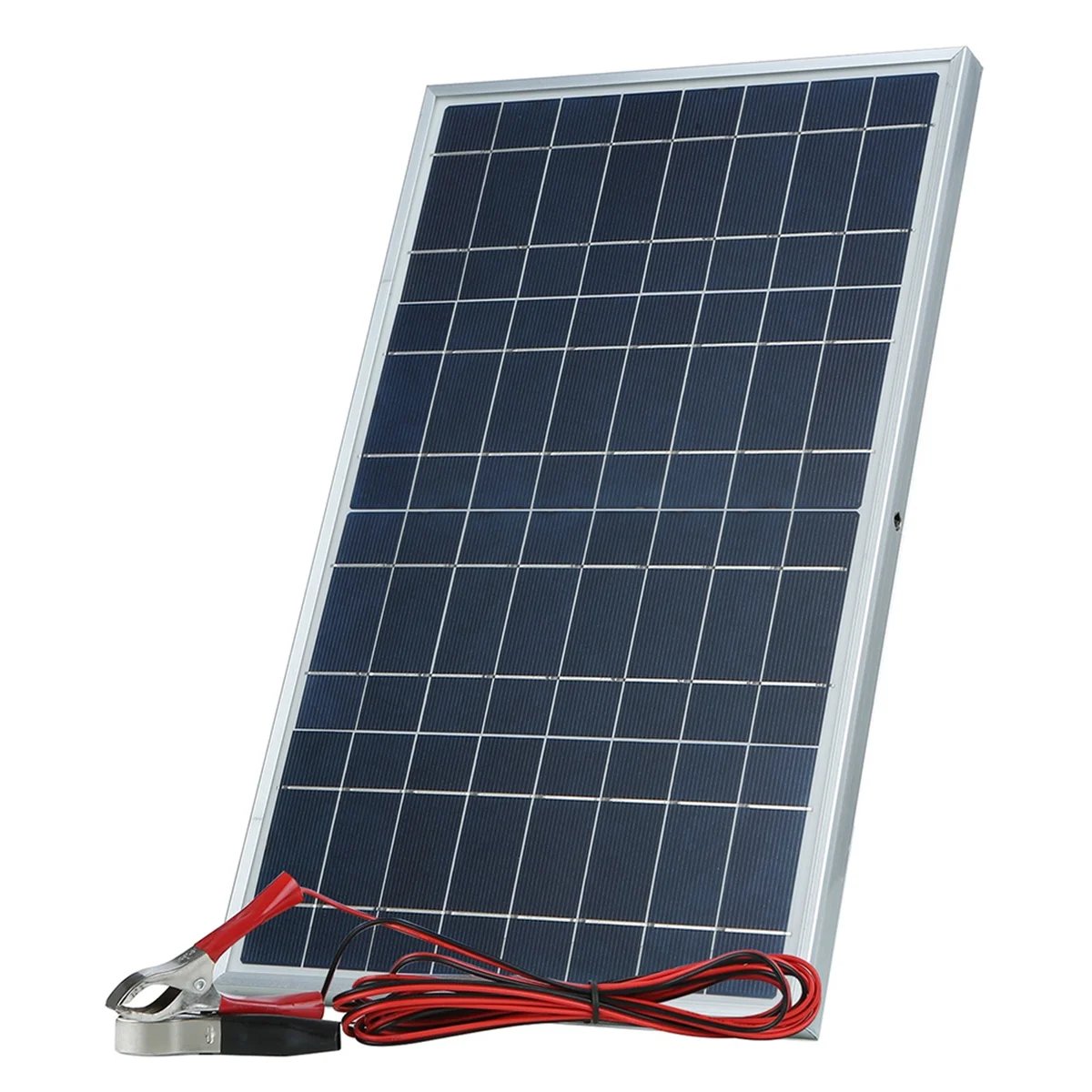 

A95I-12V Solar Panel Kit Complete 30W Power Portable Outdoor Rechargeable Solar Cell Generator for Home
